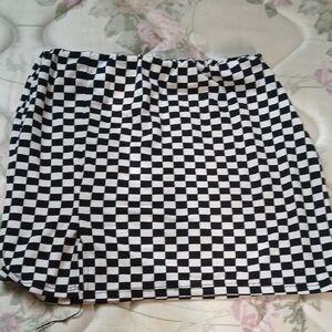 Rue21 Black and White Checkered Midi Skirt